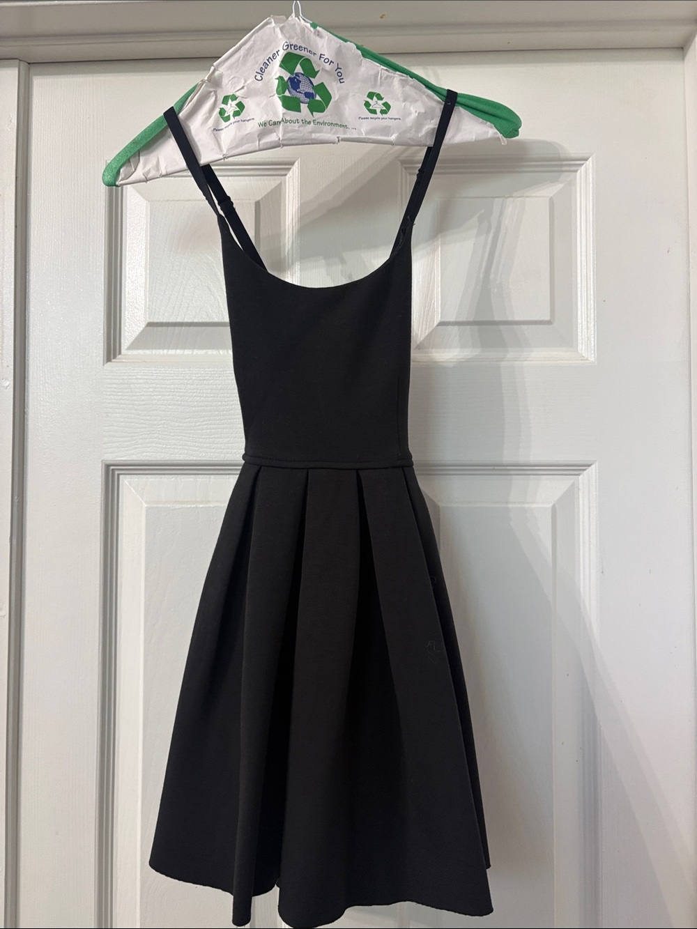 Katie J NYC Black Midi Fit-and-Flare Dress
